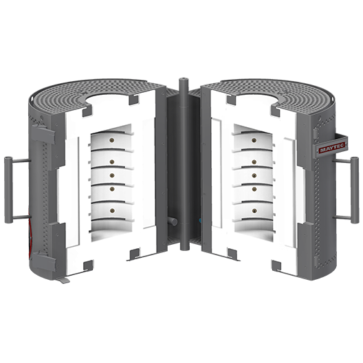 HTO-27 open - Furnace, 3 zones, for materials testing