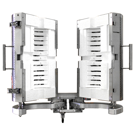 HTO-34 open - Round furnace, 3 zones, for materials testing